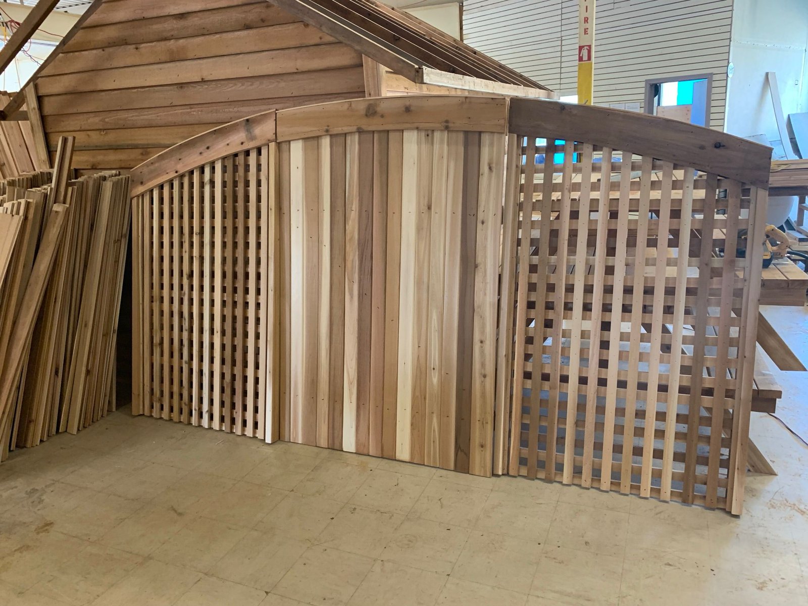Cedar pergola beam detail