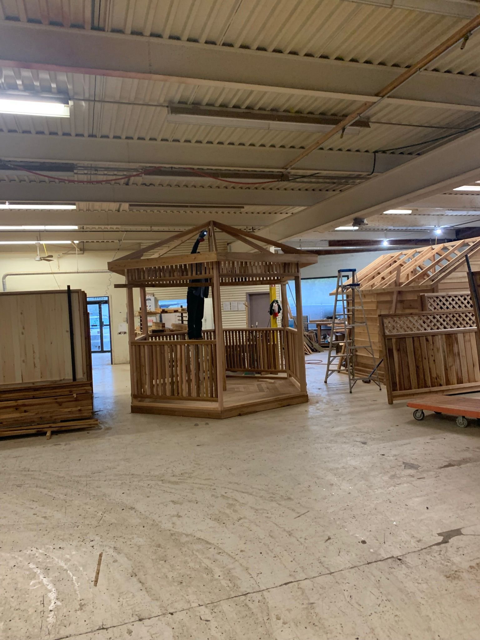 Inside the Timberland Cedar shop in Langley, BC